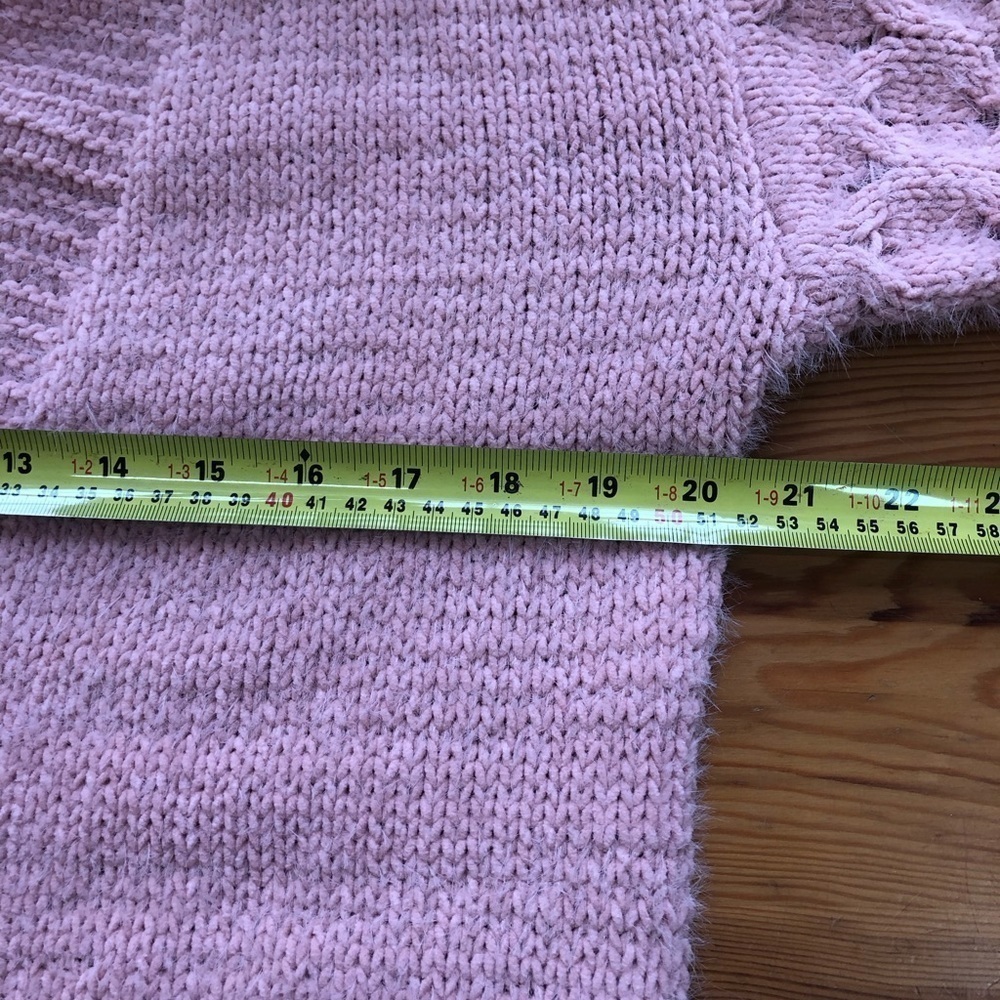 Esqualo dusty rose long open cardigan - Picture 11 of 13